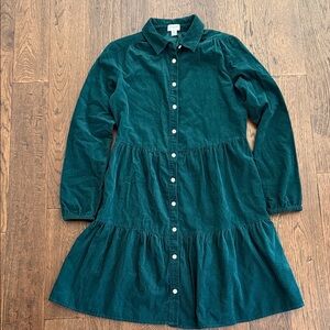 J. Crew NEW Women’s Forest Green Corduroy Dress